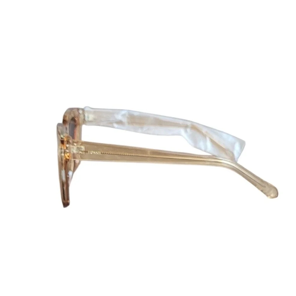 New (No Case) FOSSIL Tan Cat Eye Sunglasses One Size
